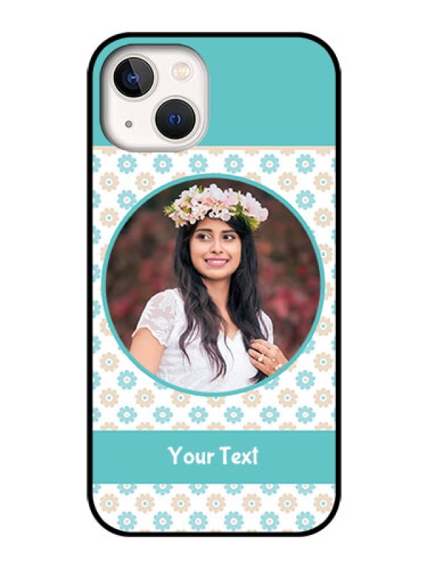 Custom iPhone 13 Custom Glass Mobile Case - Beautiful Flowers Design