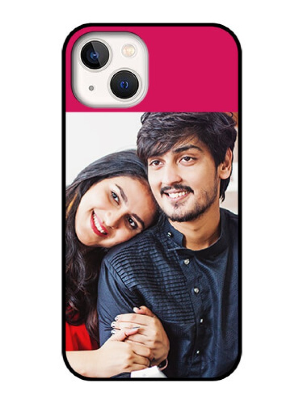 Custom iPhone 13 Custom Glass Mobile Case - Anniversary Cover Design