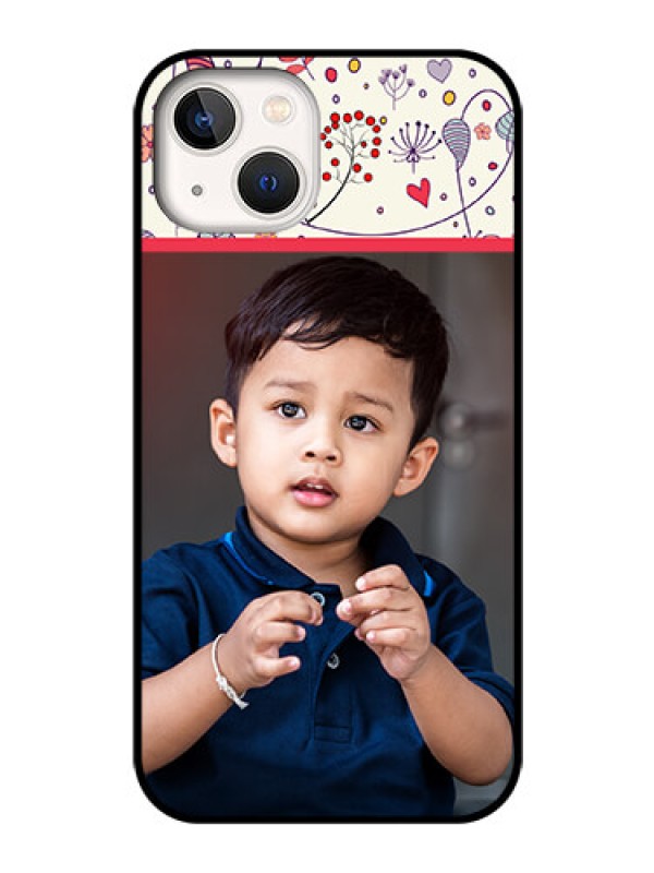Custom iPhone 13 Custom Glass Mobile Case - Premium Floral Design