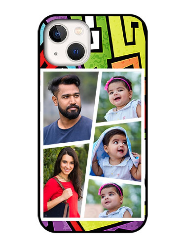 Custom iPhone 13 Custom Glass Phone Case - Graffiti pattern Design