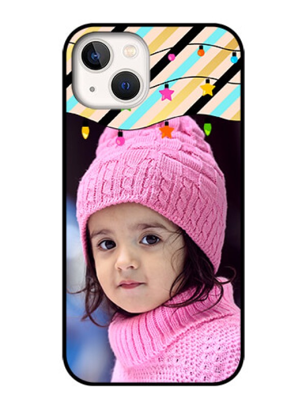 Custom iPhone 13 Custom Glass Mobile Case - Lights Hanging Design