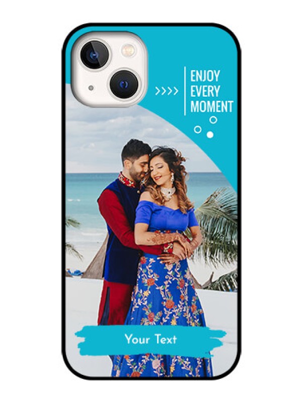 Custom iPhone 13 Custom Glass Mobile Case - Happy Moment Design