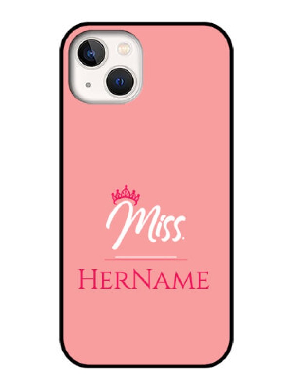 Custom iPhone 13 Custom Glass Phone Case Mrs with Name