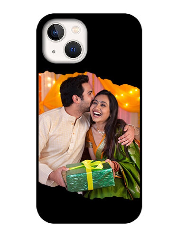 Custom iPhone 13 Custom Glass Phone Case - Tear-off Design