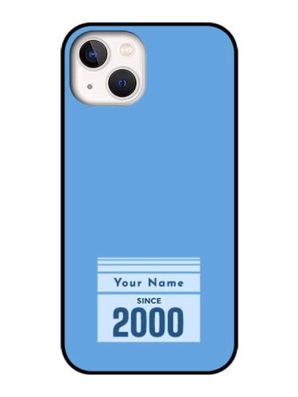 Custom iPhone 13 Custom Glass Mobile Case - Custom Year of birth Design