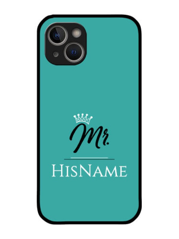 Custom iPhone 14 Plus Custom Glass Phone Case Mr with Name