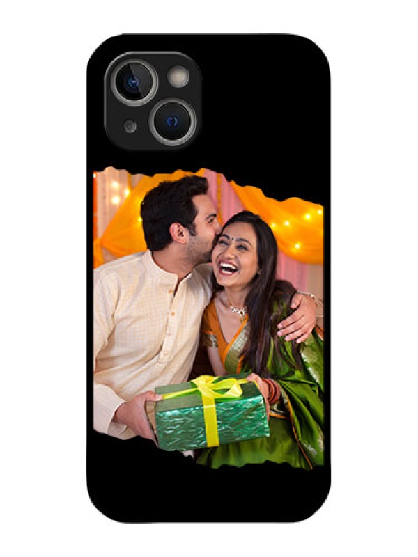 Custom iPhone 14 Plus Custom Glass Phone Case - Tear-off Design