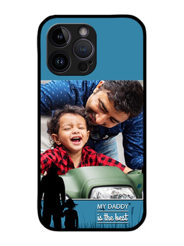 Custom iPhone 14 Pro Max Custom Glass Mobile Case - Best dad design