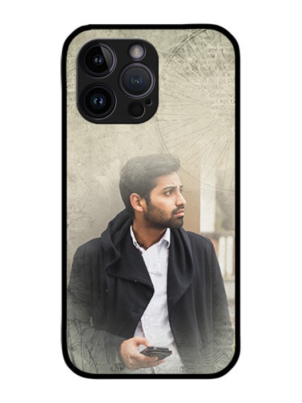Custom iPhone 14 Pro Max Custom Glass Phone Case - with vintage design