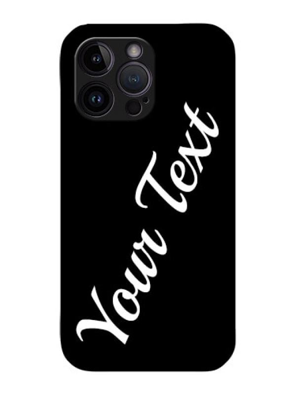 Custom iPhone 14 Pro Max Custom Glass Mobile Cover with Your Name
