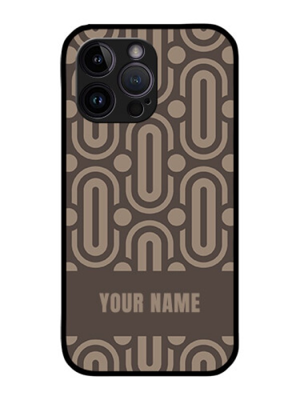 Custom iPhone 14 Pro Custom Glass Phone Case - Captivating Zero Pattern Design