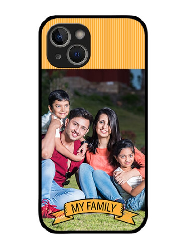 Custom iPhone 14 Custom Glass Phone Case - My Family Design