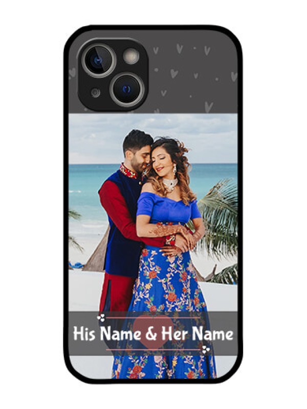 Custom iPhone 14 Custom Glass Mobile Case - Buy Love Design with Photo Online