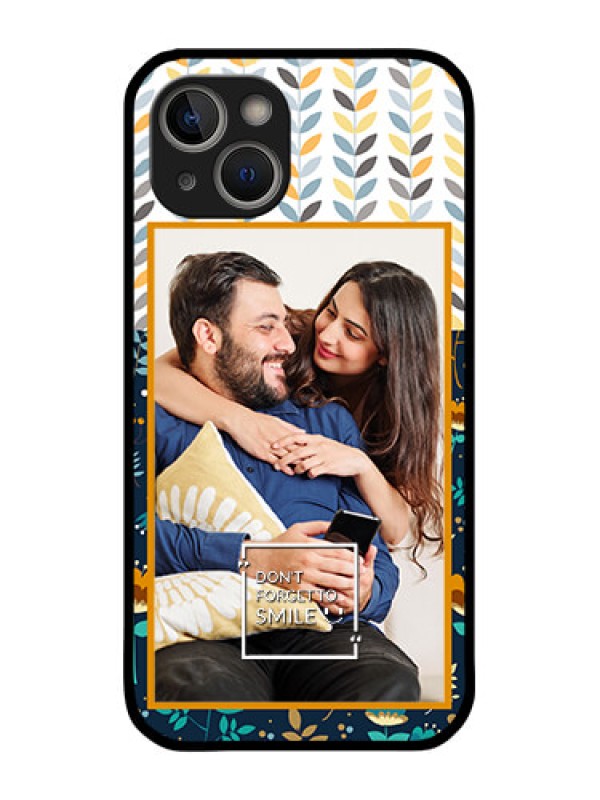 Custom iPhone 14 Custom Glass Mobile Case - Pattern Design