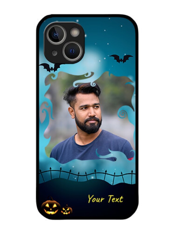 Custom iPhone 14 Custom Glass Phone Case - Halloween frame design