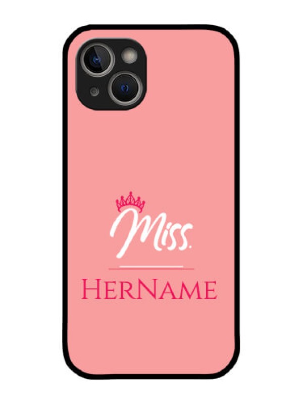 Custom iPhone 14 Custom Glass Phone Case Mrs with Name