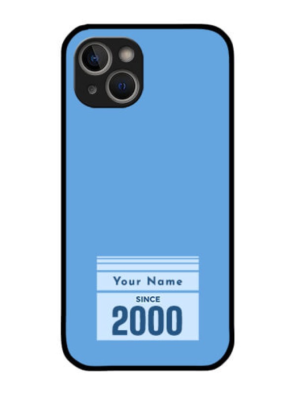 Custom iPhone 14 Custom Glass Mobile Case - Custom Year of birth Design