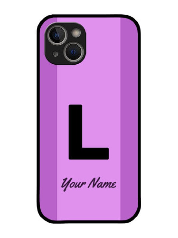 Custom iPhone 14 Custom Glass Phone Case - Tricolor custom text Design
