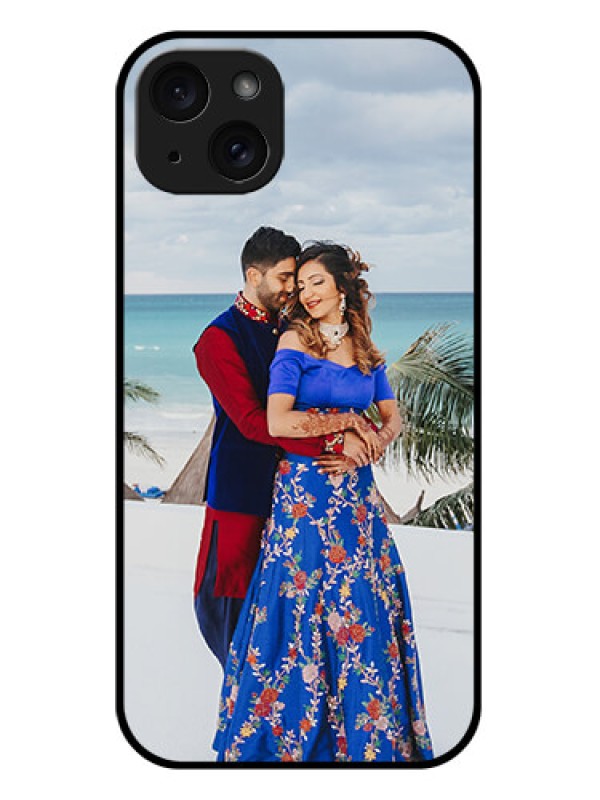 Custom iPhone 15 Plus Custom Glass Phone Case - Upload Full Picture Design