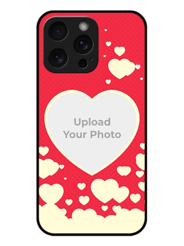 Custom iPhone 15 Pro Max Custom Glass Phone Case - Love Symbols Phone Cover Design