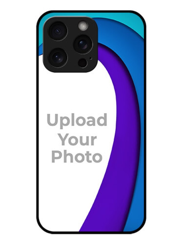 Custom iPhone 15 Pro Max Custom Glass Phone Case - Simple Pattern Design
