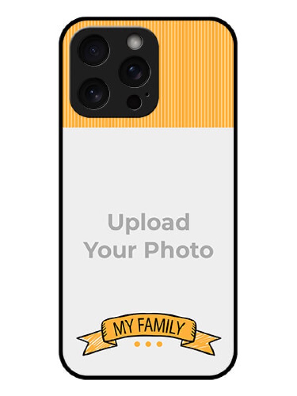 Custom iPhone 15 Pro Max Custom Glass Phone Case - My Family Design