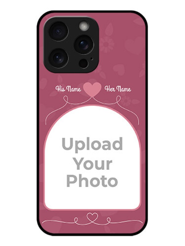 Custom iPhone 15 Pro Max Custom Glass Phone Case - Love Floral Design