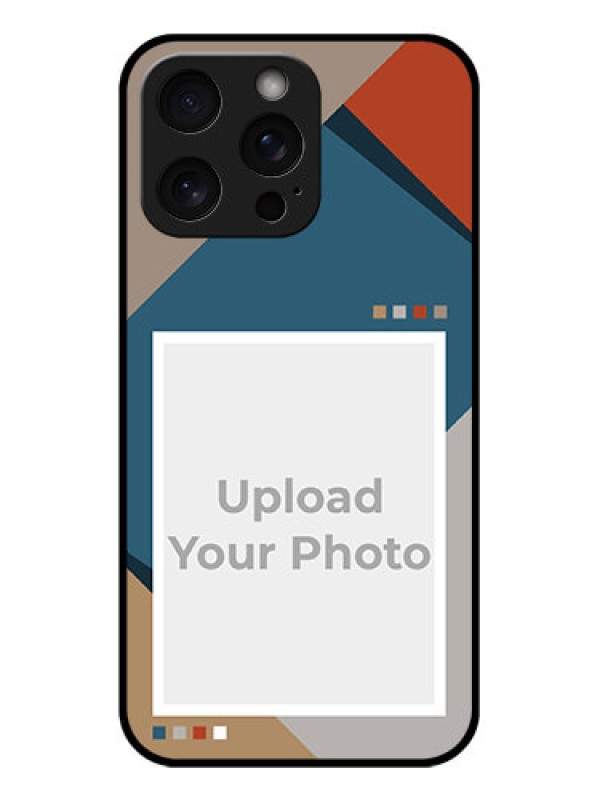 Custom iPhone 15 Pro Max Custom Glass Phone Case - Retro Color Pallet Design