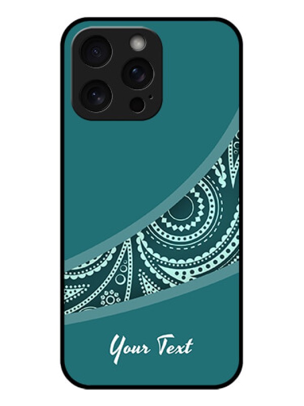 Custom iPhone 15 Pro Max Custom Glass Phone Case - Semi Visible Floral Design
