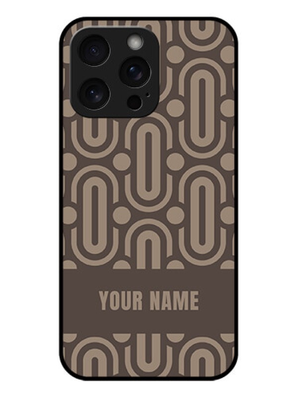 Custom iPhone 15 Pro Max Custom Glass Phone Case - Captivating Zero Pattern Design