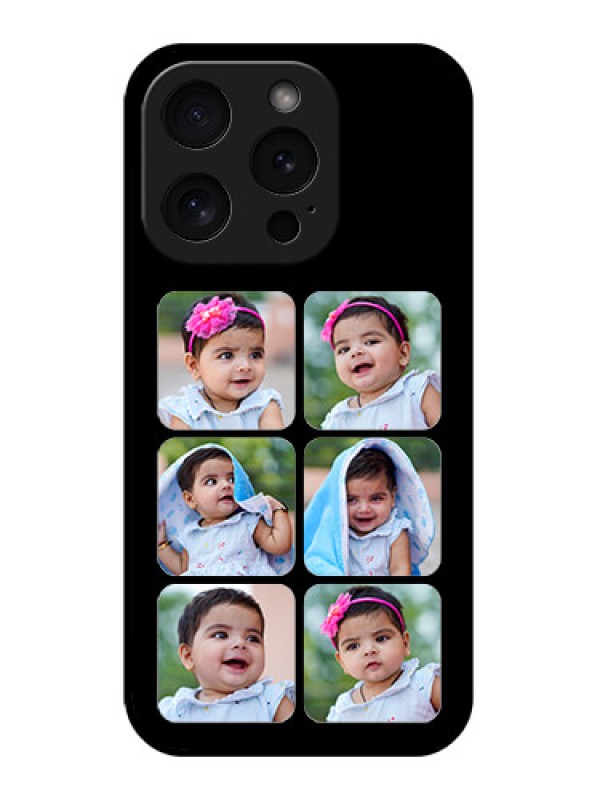 Custom Apple iPhone 15 Pro Custom Glass Phone Case - Multiple Pictures Design