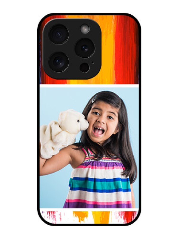 Custom Apple iPhone 15 Pro Custom Glass Phone Case - Multi Color Design