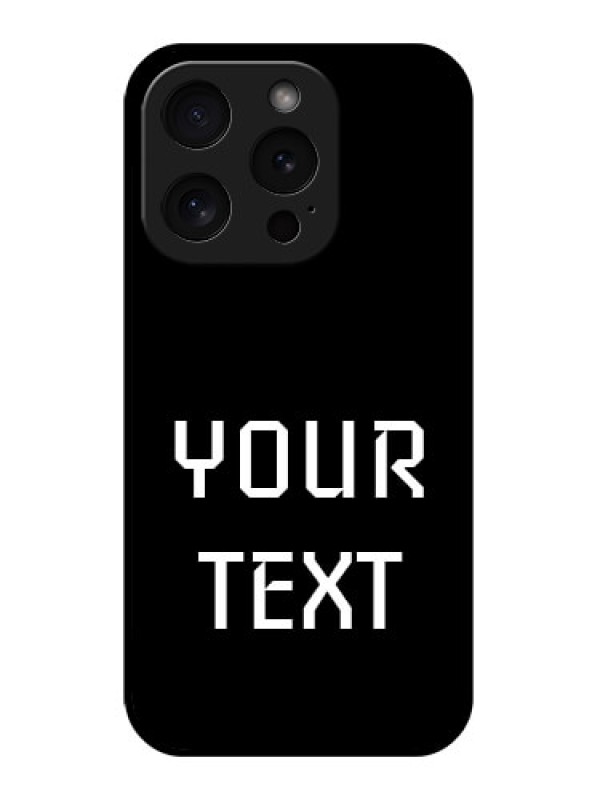 Custom Apple iPhone 15 Pro Custom Glass Phone Case - Your Name Design