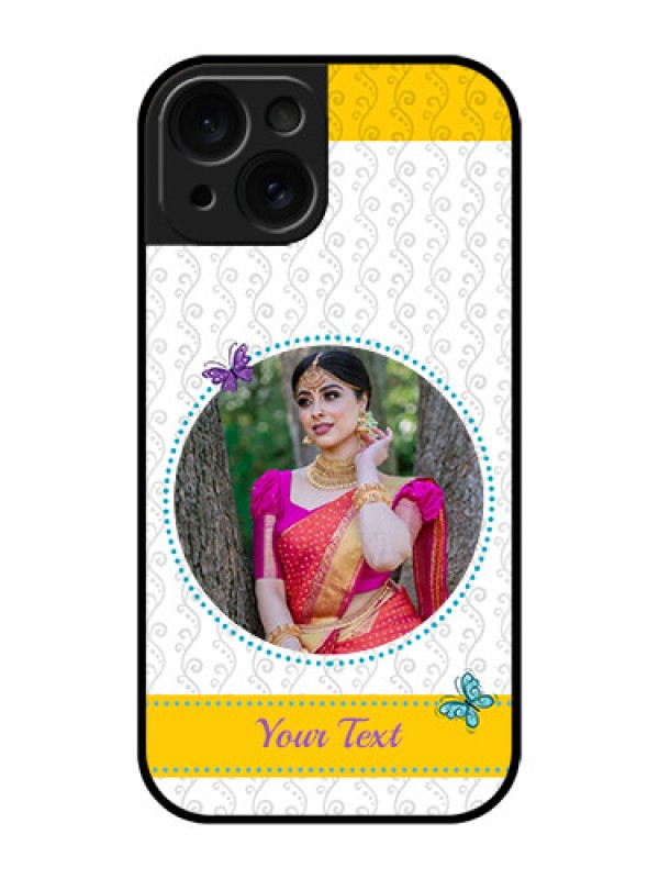 Custom Apple iPhone 15 Custom Glass Phone Case - Girls Premium Case Design