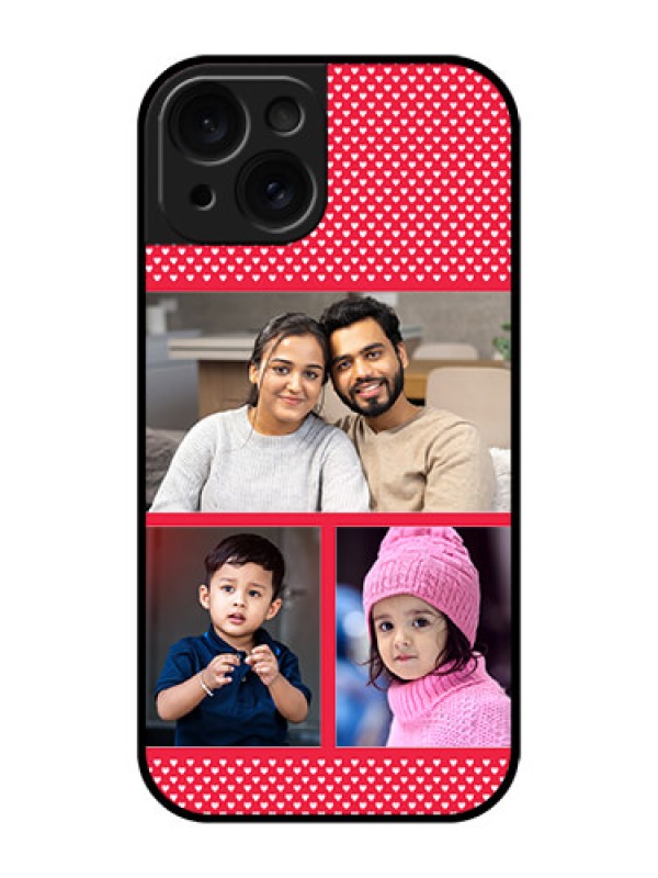 Custom Apple iPhone 15 Custom Glass Phone Case - Bulk Photo Upload Design