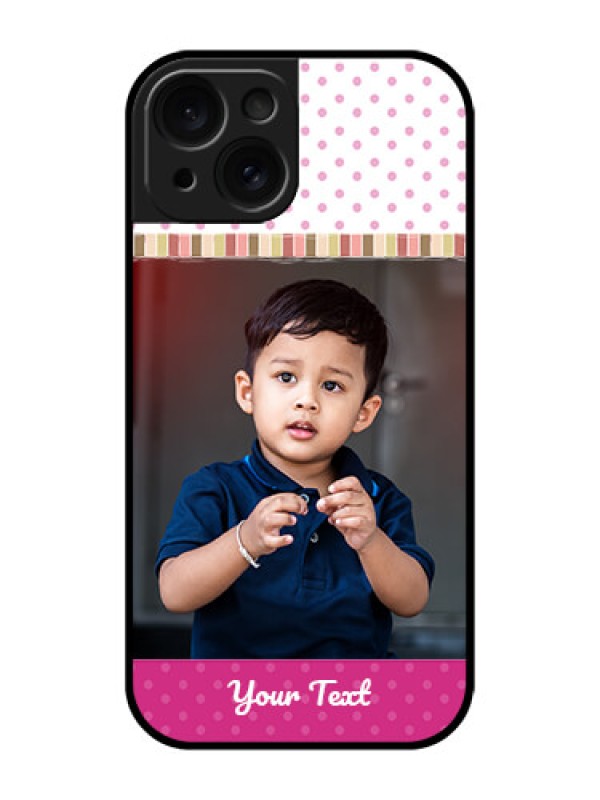 Custom Apple iPhone 15 Custom Glass Phone Case - Cute Girls Cover Design