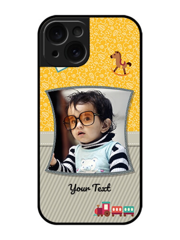 Custom Apple iPhone 15 Custom Glass Phone Case - Baby Picture Upload Design