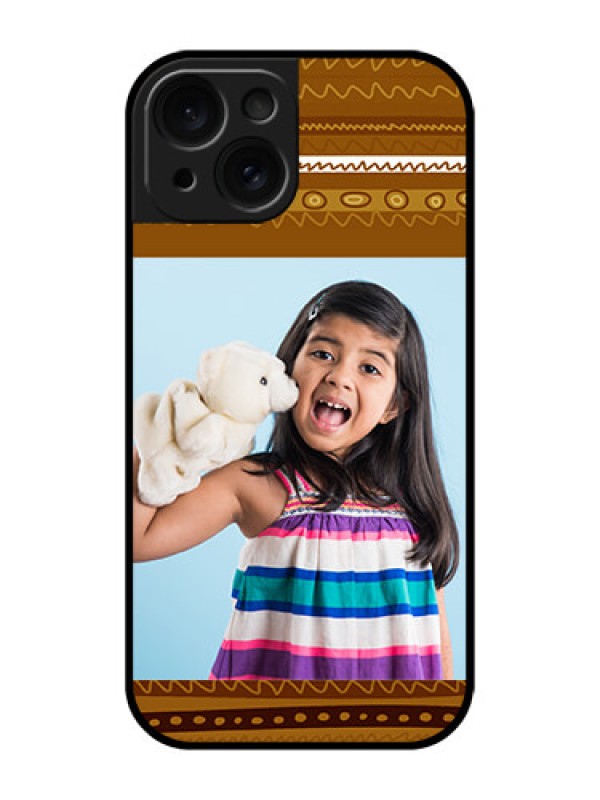 Custom Apple iPhone 15 Custom Glass Phone Case - Friends Picture Upload Design