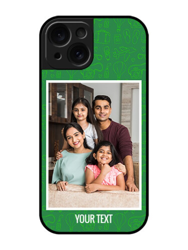 Custom Apple iPhone 15 Custom Glass Phone Case - Picture Upload Design