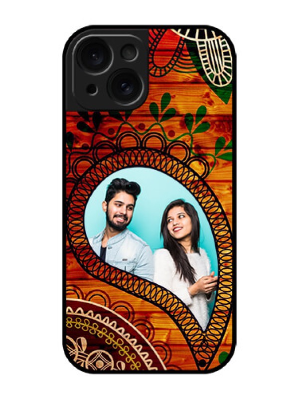 Custom Apple iPhone 15 Custom Glass Phone Case - Abstract Colorful Design