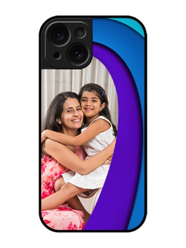 Custom Apple iPhone 15 Custom Glass Phone Case - Simple Pattern Design