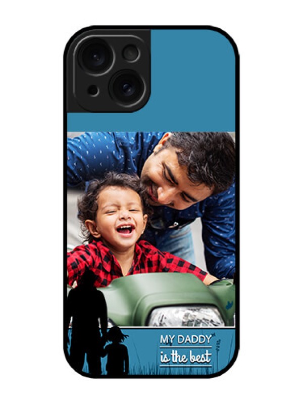 Custom Apple iPhone 15 Custom Glass Phone Case - Best Dad Design