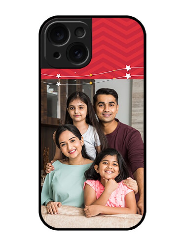 Custom Apple iPhone 15 Custom Glass Phone Case - Happy Family Design