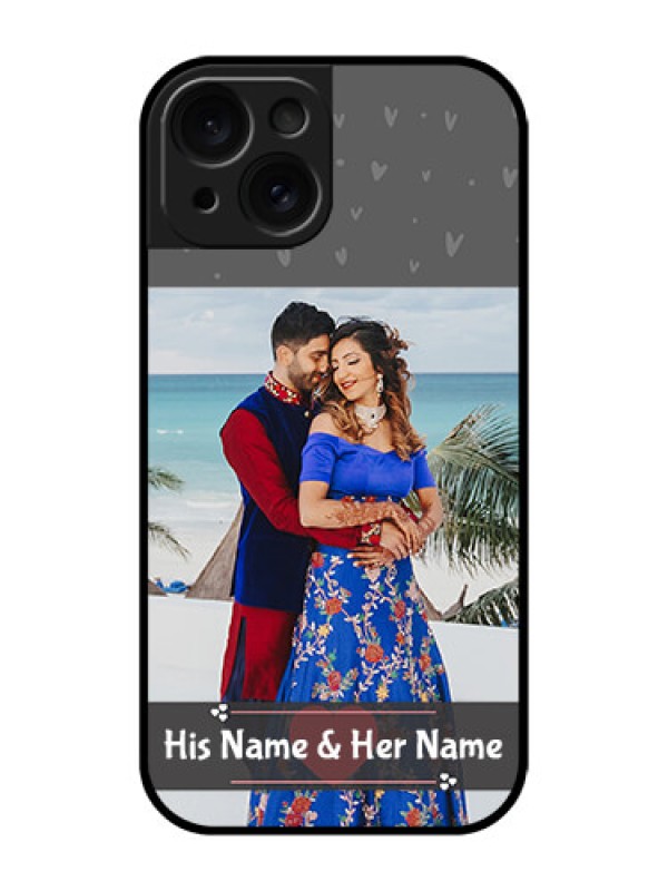 Custom Apple iPhone 15 Custom Glass Phone Case - Buy Love Design With Photo Online