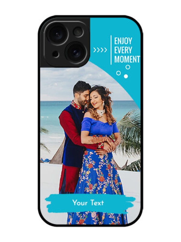 Custom Apple iPhone 15 Custom Glass Phone Case - Happy Moment Design