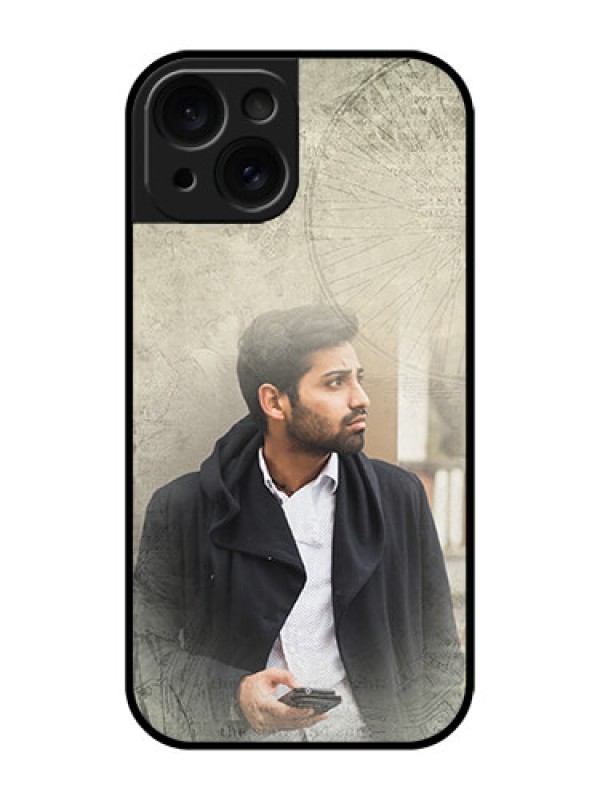 Custom Apple iPhone 15 Custom Glass Phone Case - With Vintage Design