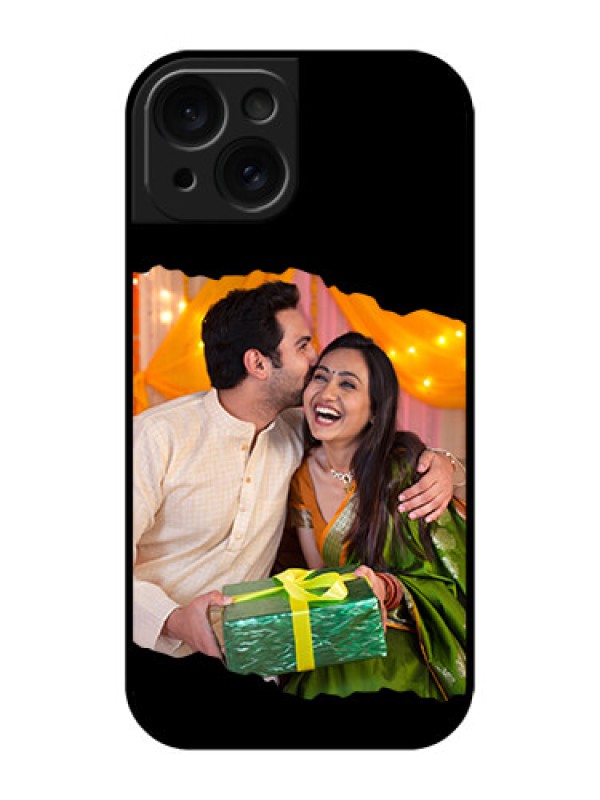 Custom Apple iPhone 15 Custom Glass Phone Case - Tear - Off Design
