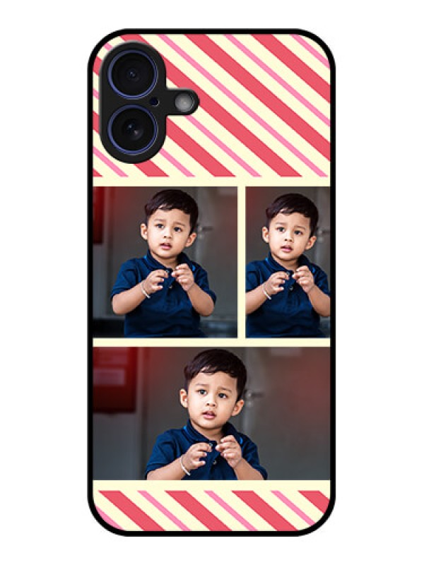 Custom iPhone 16 Plus Custom Glass Phone Case - Picture Upload Mobile Case Design