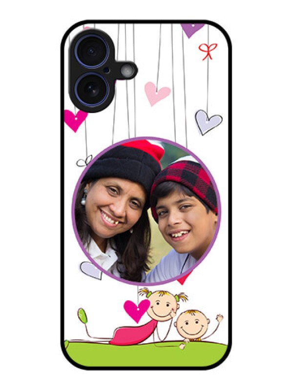 Custom iPhone 16 Plus Custom Glass Phone Case - Cute Kids Phone Case Design