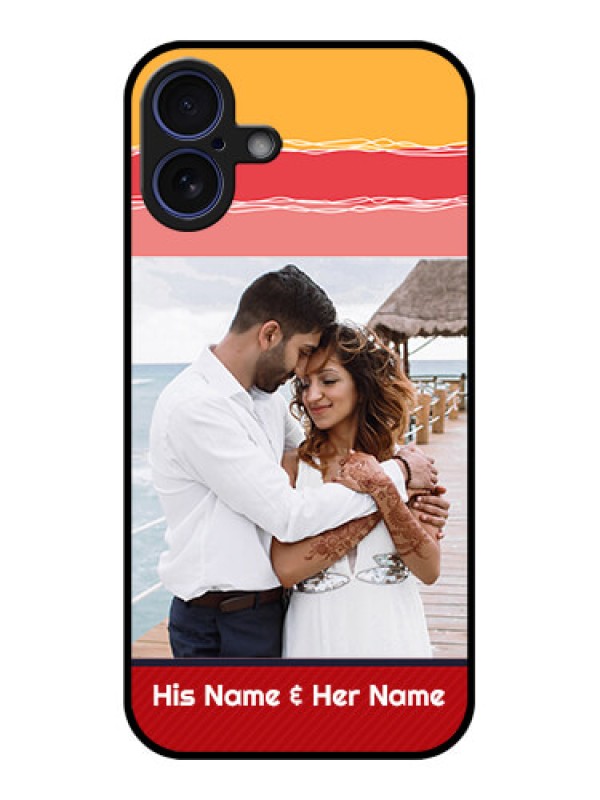 Custom iPhone 16 Plus Custom Glass Phone Case - Colorful Case Design